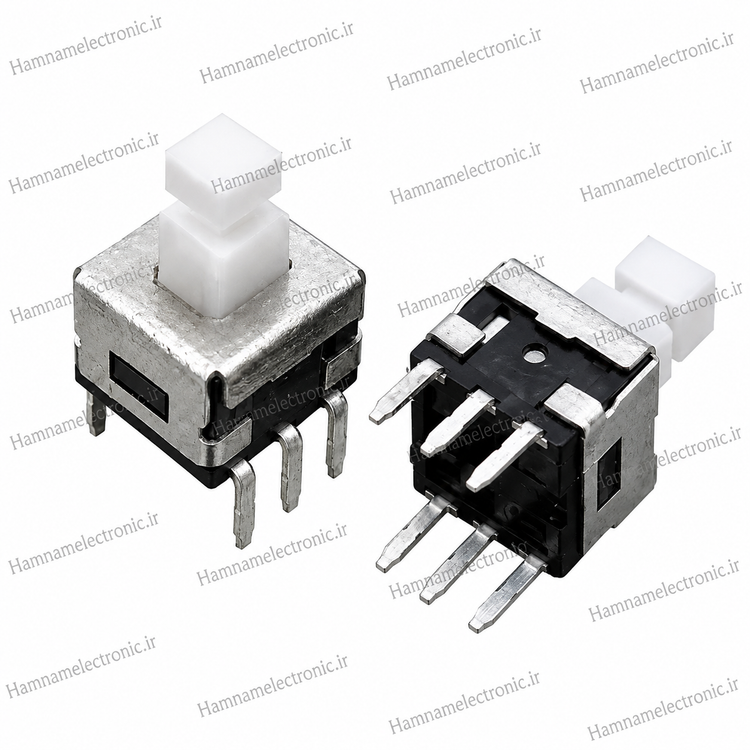 شستی مربعی SF06D برند نوبل 6 پین 8mmx8mm