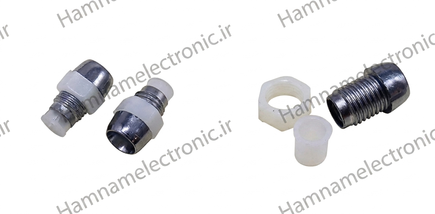 قاب ال ای دی پلاستیکی طرح فلزی 5mm