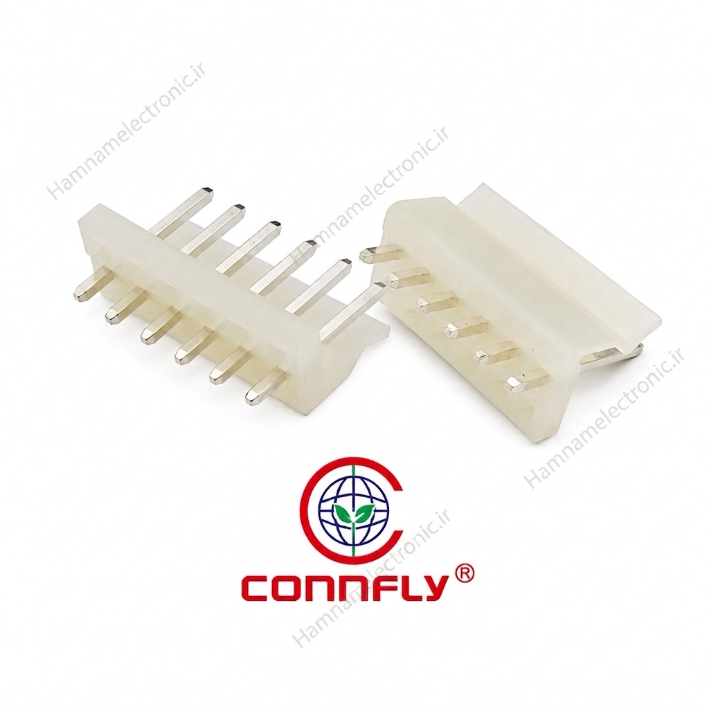 کانکتورپاور 6 پین نری صاف CONNFLY3.96