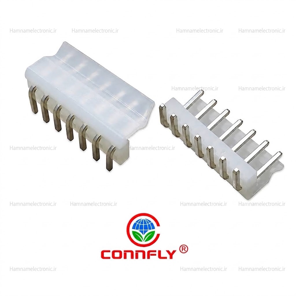 کانکتورپاور 7پین نری رایت انگل DS1072_7MR CONNFLY 3.96