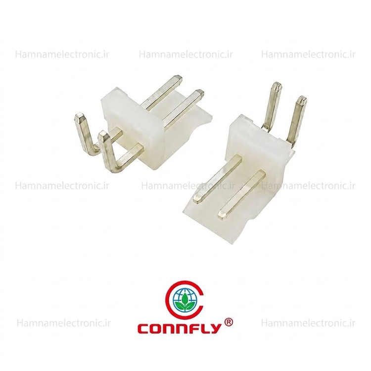 کانکتور پاور 2 پین نری رایت انگل CONNFLY DS1072_2MR 3.96