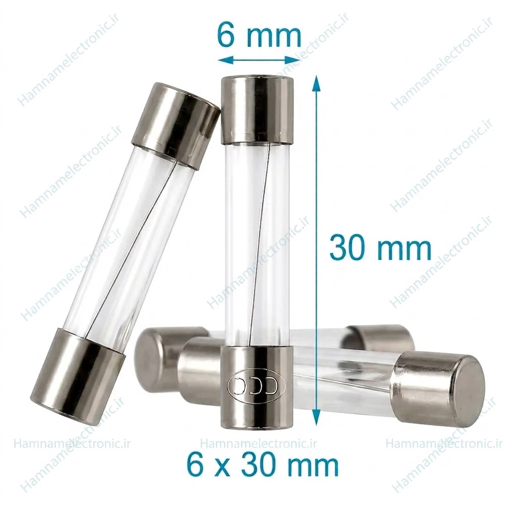 فیوز شیشه ای سایز 30×6 A1